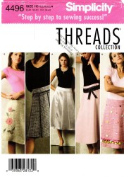 4496 SIMPLICITY LO RISER YOKE SKIRTS 2 LENGTHS PATTERN 6-14 UNCUT